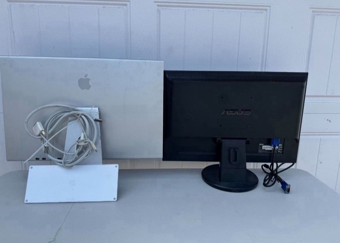 Apple And Asus Monitor