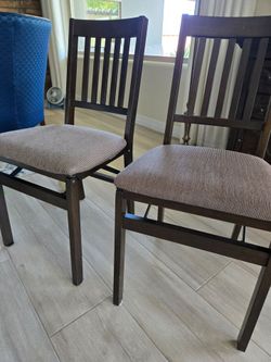 Stakmore folding chairs padded dining