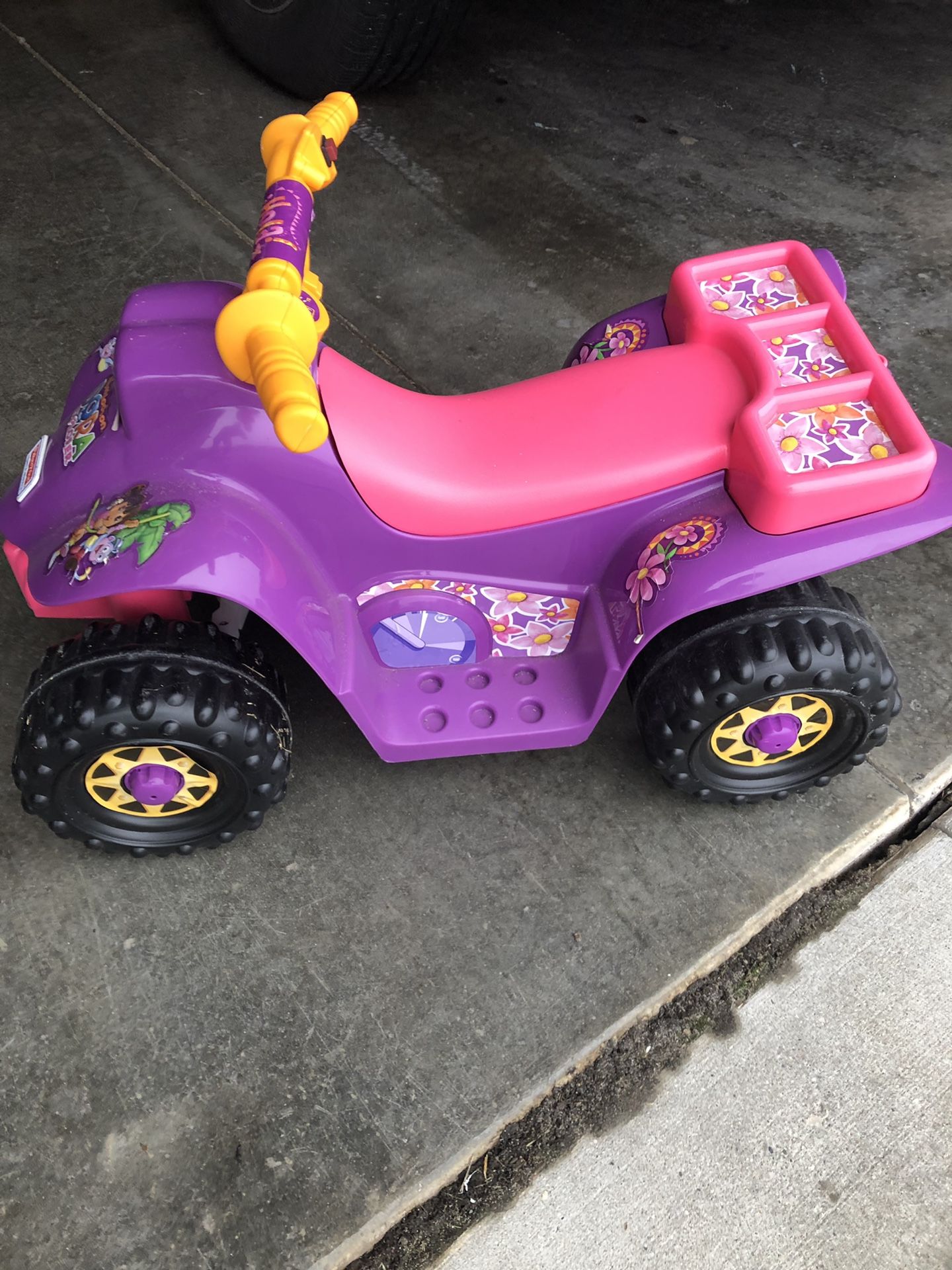 Dora baby toddler four wheeler ride on