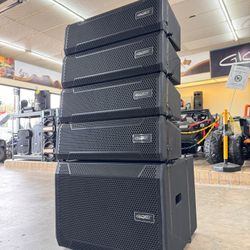 FINANCING AVAILANLE ⭐️ Line array speakers 15” sub super power new warranty included