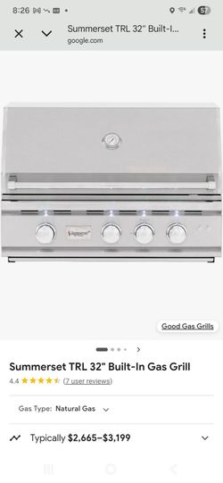 The Summerset TRL 32-Inch Built-In Natural

Gas Grill (TRL32-NG
