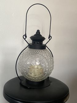 Black Metal LED Lantern