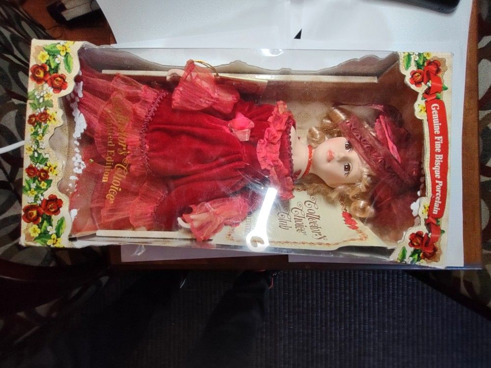 Vintage Bisque Porcelain Doll Unopened With Papers