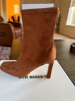 Steve Madden khelan ankle boots-tan suede