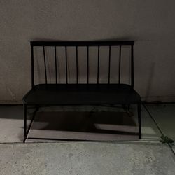 Black bench