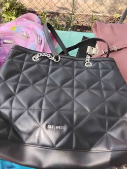 Nine West Black Quilted Tote Bag and Different Handbags