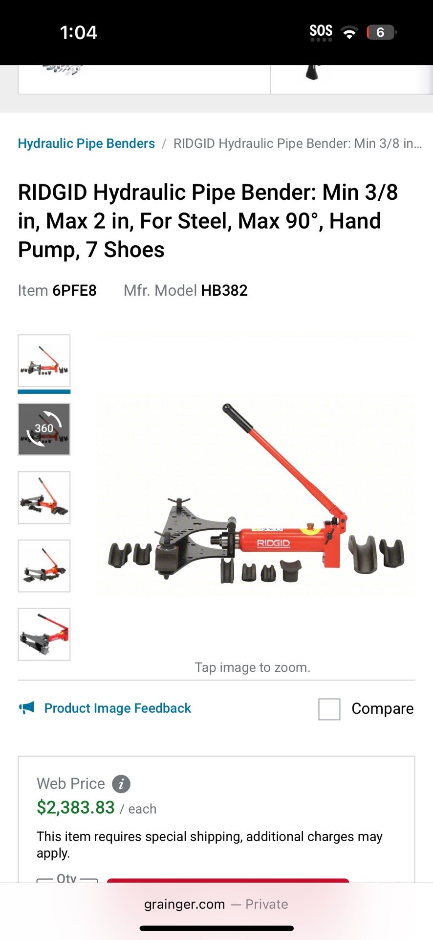 Rigid Hydraulic Pipe Bender