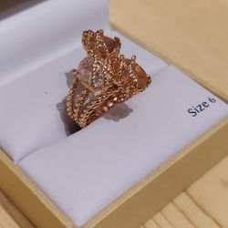 ROSE GOLD RING FROM MACY'S ( SIZE 6 ) SALE PENDING!!