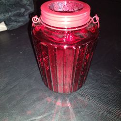 Red Candle Holder