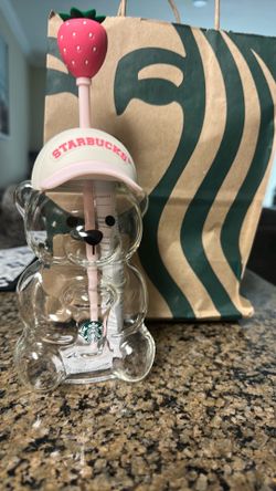 Starbucks Barista Pink Bear cup