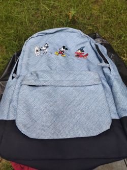 Disney Mickey Mouse Denim-Style Backpack