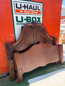 Queen all wooden bed frame