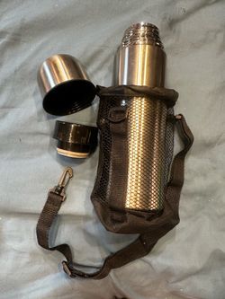Mountain flask with accessory
