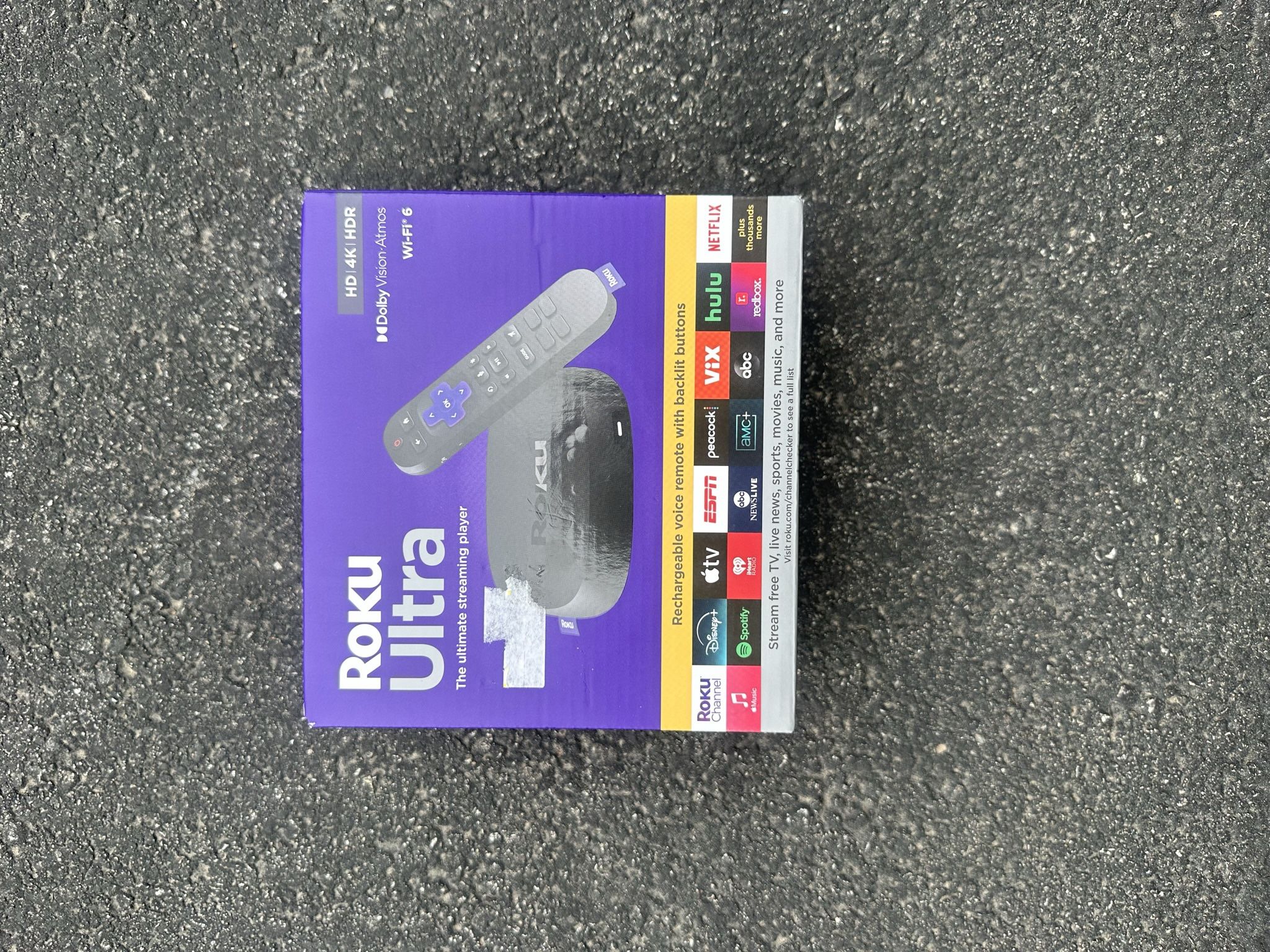 Roku 4802R Ultra 4K Streaming Device with Rechargeable Remote