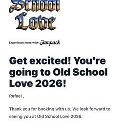 Old school love tickets