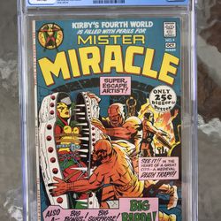 Mister Miracle #4 (1971) CGC 8.0 — White Pages; 1st Big Bards; Mark Gruenwald Letter