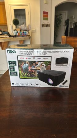 NAXA Home theater In a Box, Comes With Projector, 150” Projector Screen And Remote
