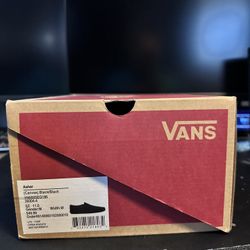 Vans Asher Slip Ons All Black Size 11 NIB
