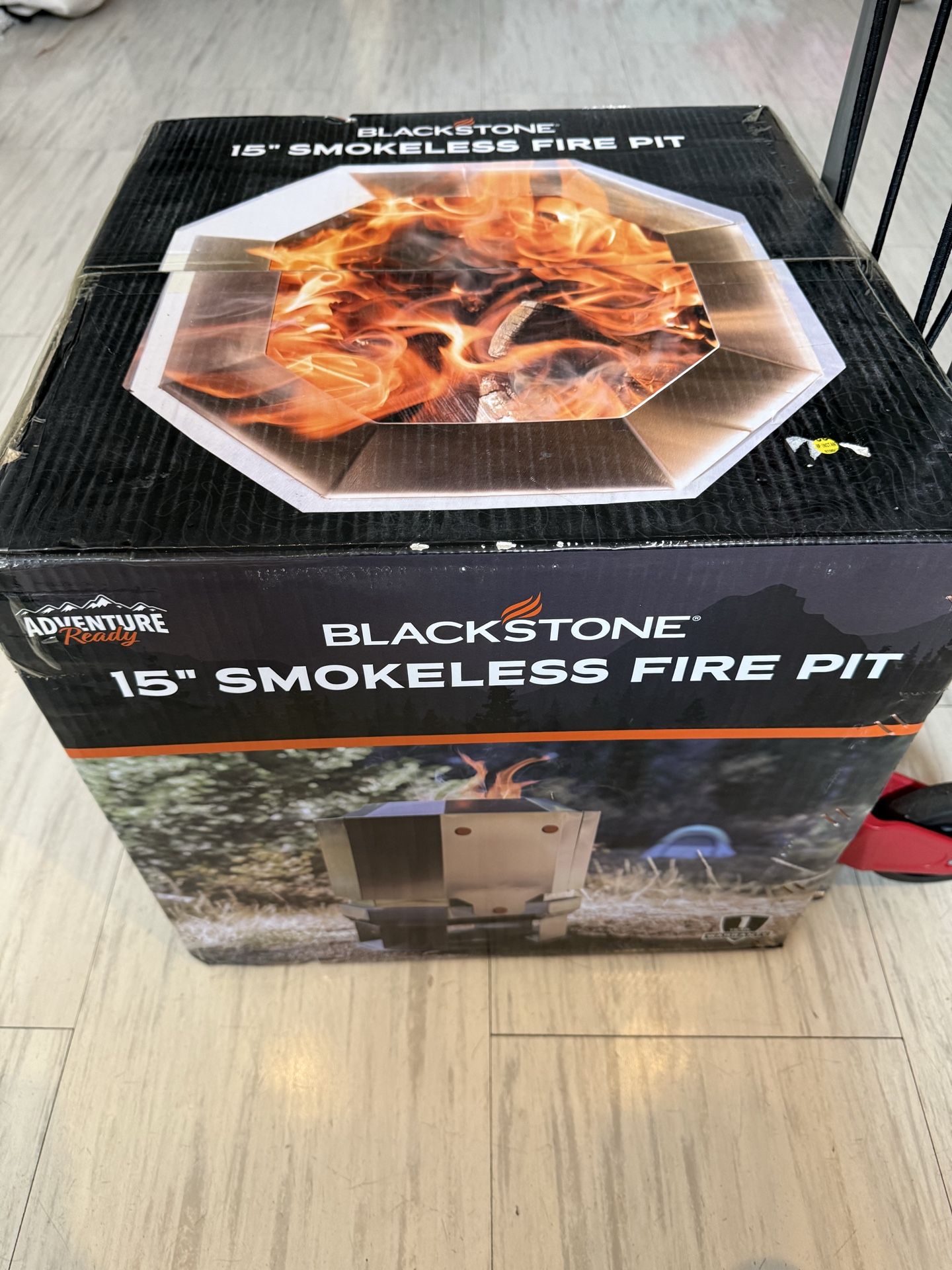 Blackstone Stainless Portable 15" Outdoor Smokeless Fire Pit