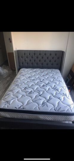 BRAND NEW QUEEN BED FOR ONLY $279 FULL SIZE BED FOR ONLY $269 MATTRESS INCLUDED $25+ DELIVERY local / set up $50 • assemble if requested $50 • Br