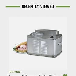 Cuisinart Supreme Commercial Quality Ice Cream Maker 