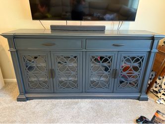 Blue Costco credenza