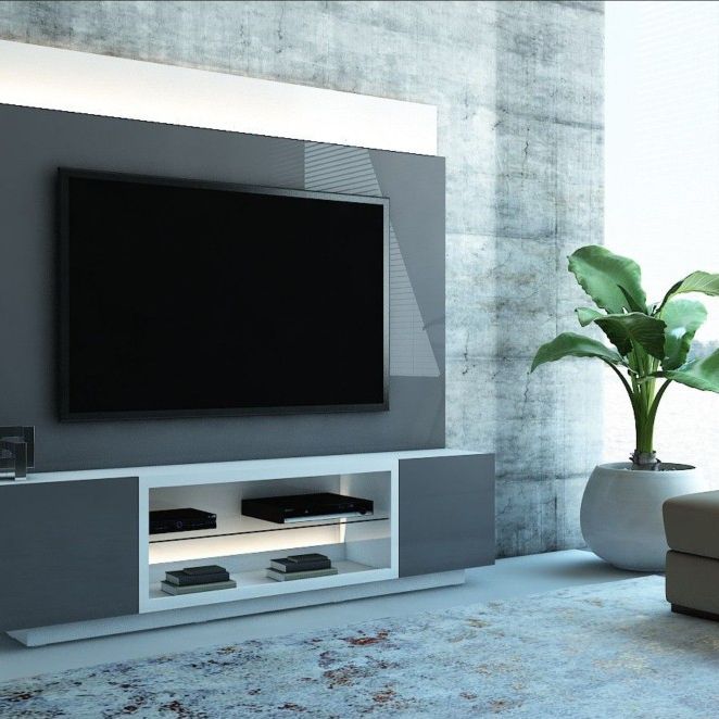 TV STAND WITH WALL UNIT 