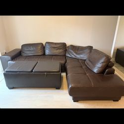 Leather couch