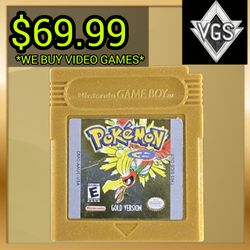 Pokemon Gold Version Nintendo Game Boy Color Cartridge Only DMG-AAUE-USA