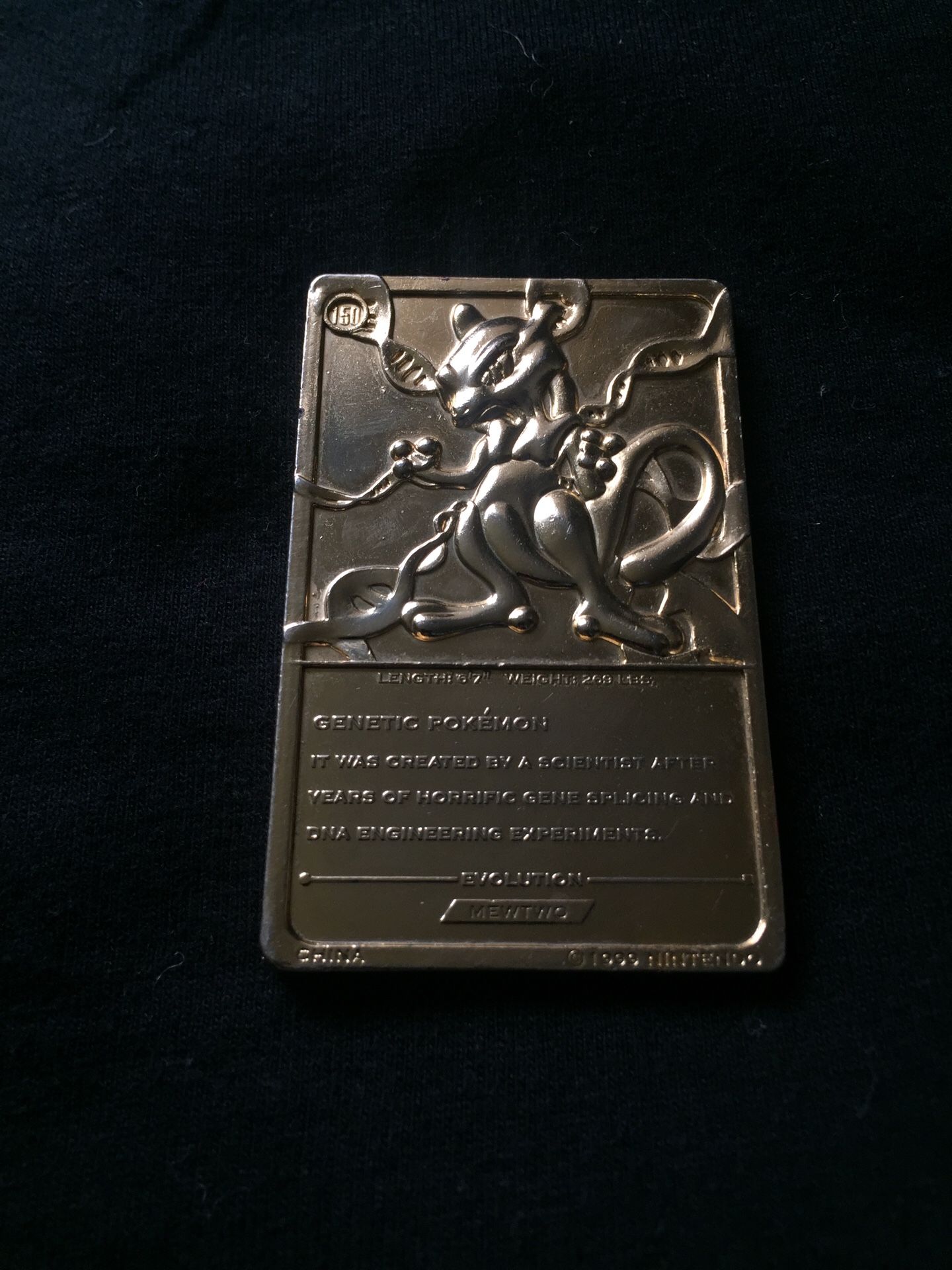 1999 Pokemon trading card 23k Gold Mewtwo ultra rare for Sale in Tacoma, WA  - OfferUp