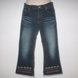 Women's Stretch Western Style Mini Flare Pusher Jeans~Size-29~by BLN~New No Tags

