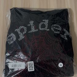 Black Rhinestone Spider Size M  
