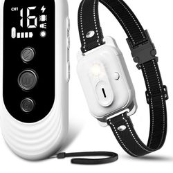 Dog Shock Collar, 3300ft Dog Training Collar with Remote, IPX7 Waterproof Rechargeable Sleek Modern Shock Collar for Small, Medium, Large Dogs with Be