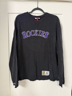 Mitchell & Ness Colorado Rockies Long Sleeve Shirt XL