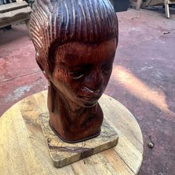 Antique, Hand Carved, Wood Sculpture