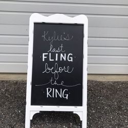 Chalkboard Event Sign 