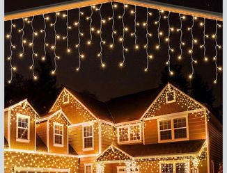 Icicle 360 LED Lights- orange / purple