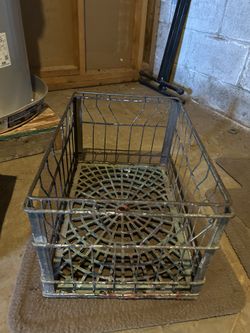 Vintage Wire Milk Crate