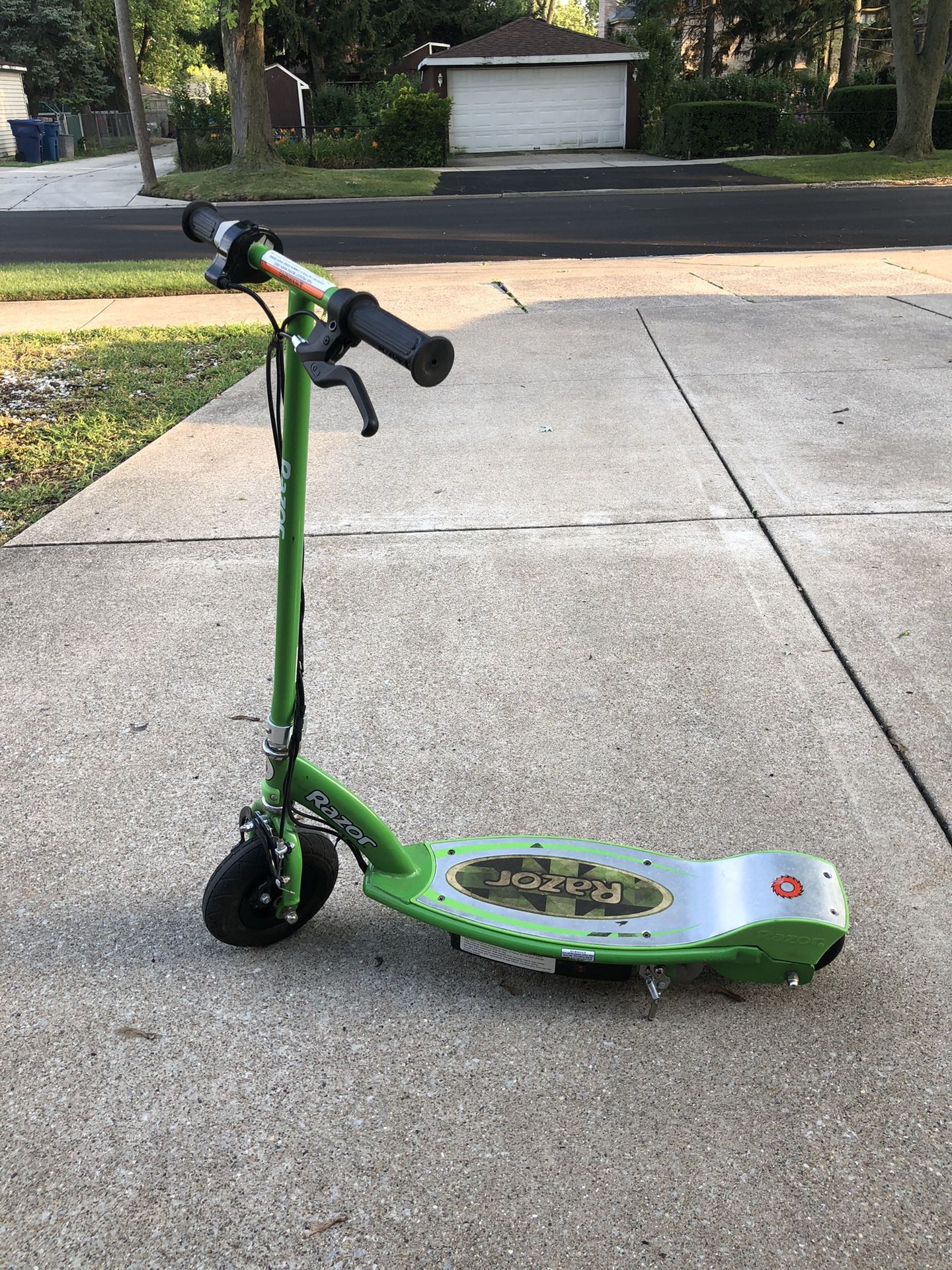 Green RAZOR Electric Scooter