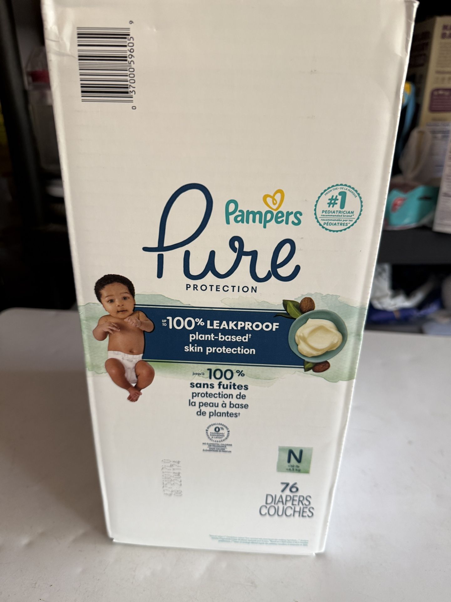 Pampers Pure Diapers Newborn, Brand New!