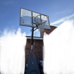 Spalding Ultimate Hybrid Acrylic Portable Basketball System