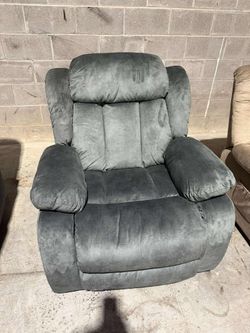 Navy Comfortable and Functional Microfiber Power Lift Recliner Chair for Elderly with Massage and Heating, Side Pocket