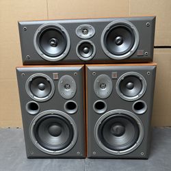JBL E50 Northridge E Series Bookshelf  Pair & JBL EC35 Center Speaker
