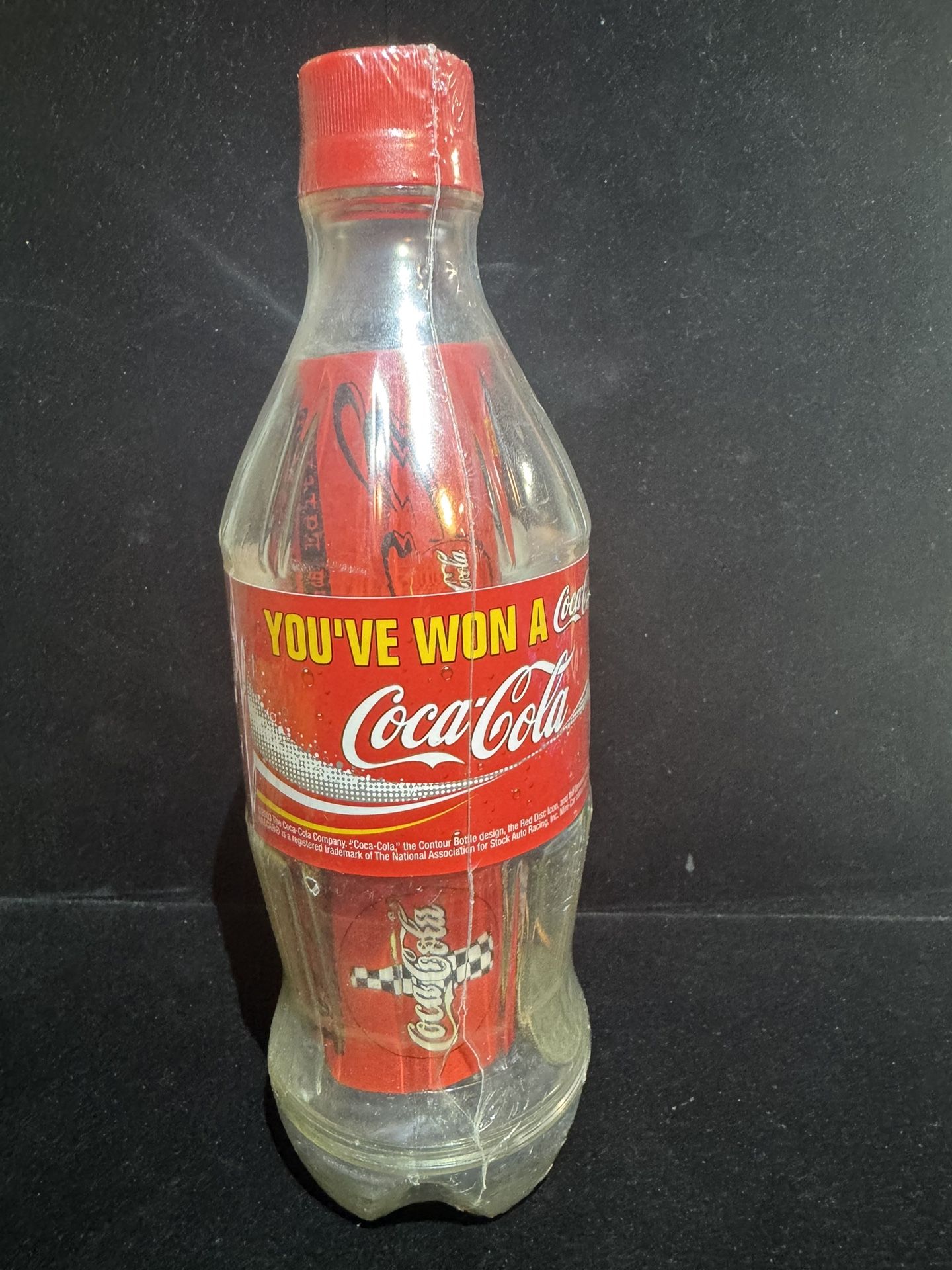 Rare Coca Cola NASCAR bank with car and quarters