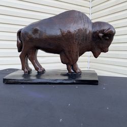 The Classic Brown Buffalo Statue