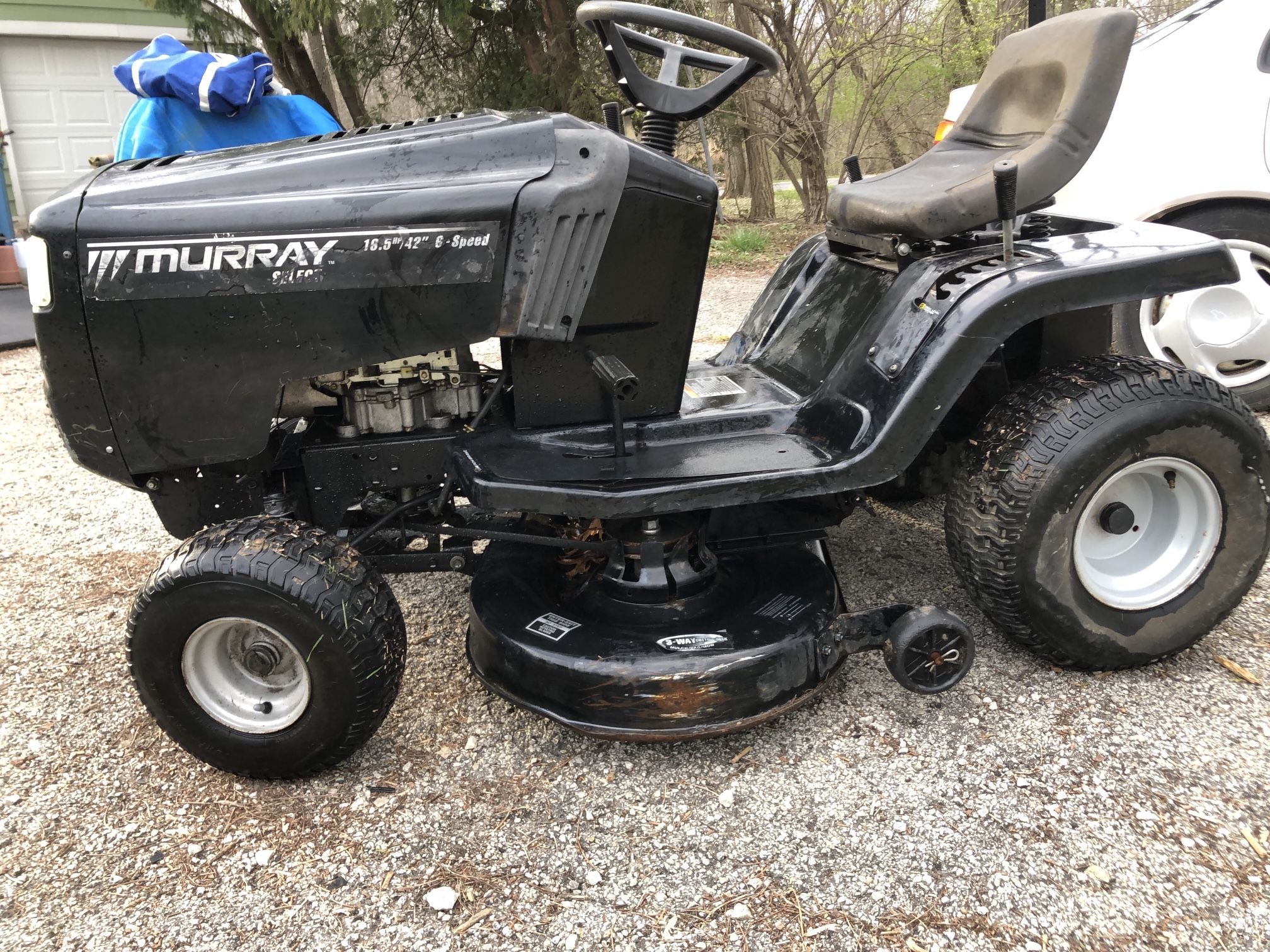 Murray Riding Mower 16.5 HP $90. Ninety Dollars