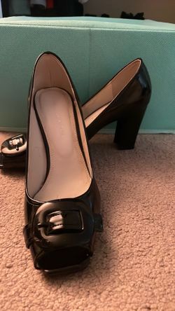 Women’s Heels - Black - Open Toe - Size 7 1/2