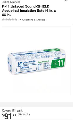 R-11 Acoustical insulation 