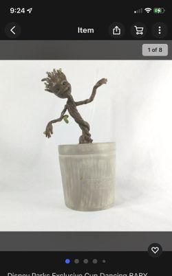 Disney Parks Exclusive Cup Dancing BABY GROOT Marvel's Guardians Of The Galaxy