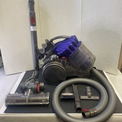 Dyson DC23 Purple Bagless Retractable Cord Canister Vacuum Cleaner. TESTED WORKS